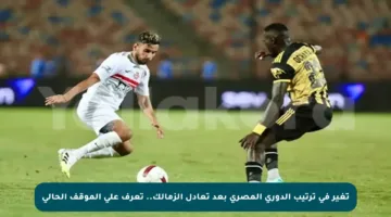 تغير في ترتيب الدوري المصري بعد تعادل الزمالك.. تعرف على الموقف الحالي